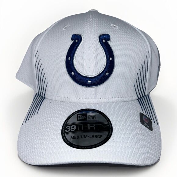Indianapolis Colts New Era 39Thirty Fitted Hat Medium-Large - Picture 1 of 5
